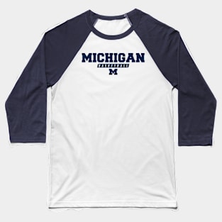 Michigan Basketball Baseball T-Shirt